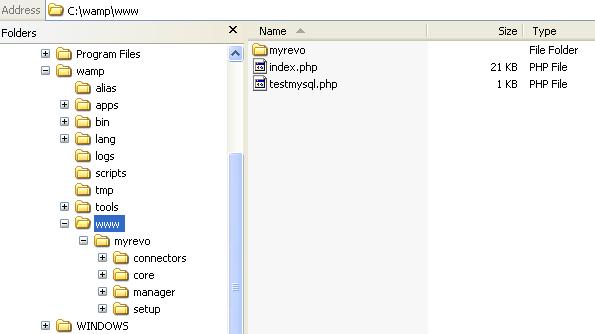 wamp-myrevo-directory